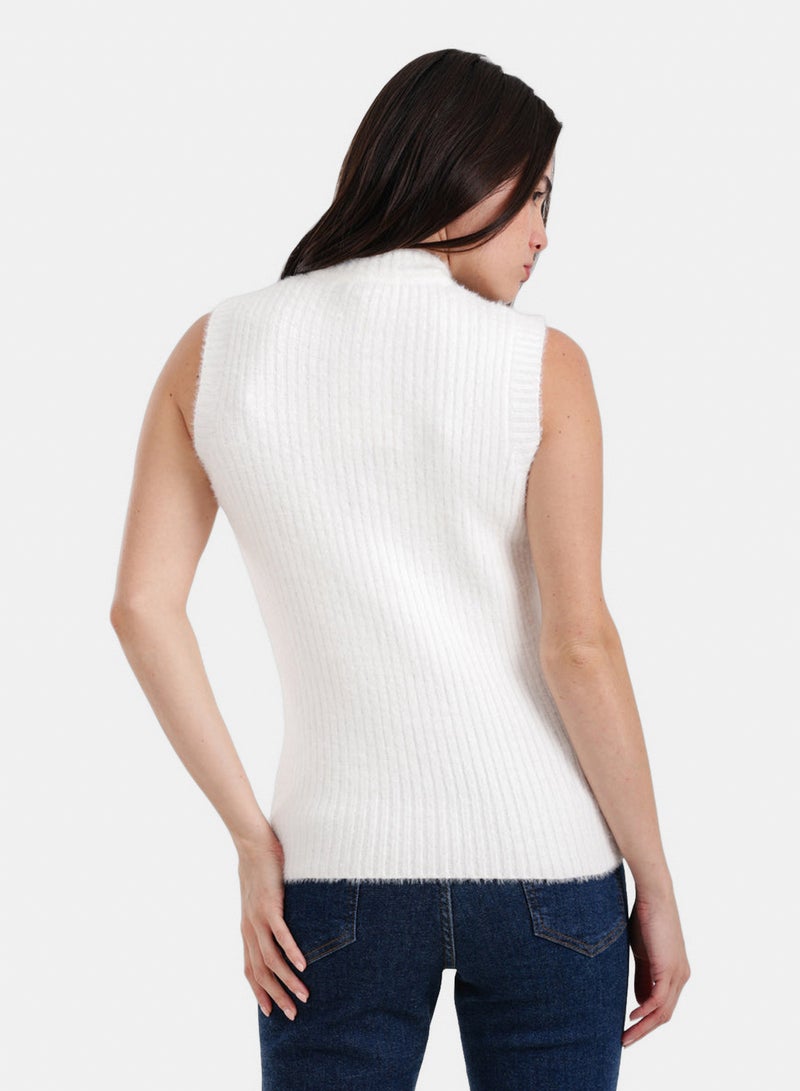 Carina Sleeveless Ribbed Lounge Pullover - Image 4